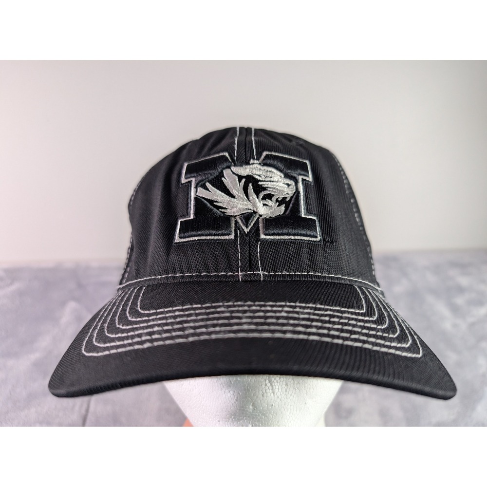 Top of the World Missouri Tigers Mizzou Hat Black One-Fit Stretch Cap Mens